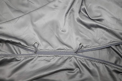 Browint Premium Sleeping Bag Liner with All Around Two-Way Zippers, 87"x41" Extra Wide Sleeping Sack for Hotel, Breathable Lightweight Travel Sheet, Multifunctional Bed Sheet for Camping, All Seasons