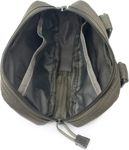 Tactical Molle Horizontal Admin Pouch Compact 1000D Utility EDC Tool Bag with Shoulder Strap