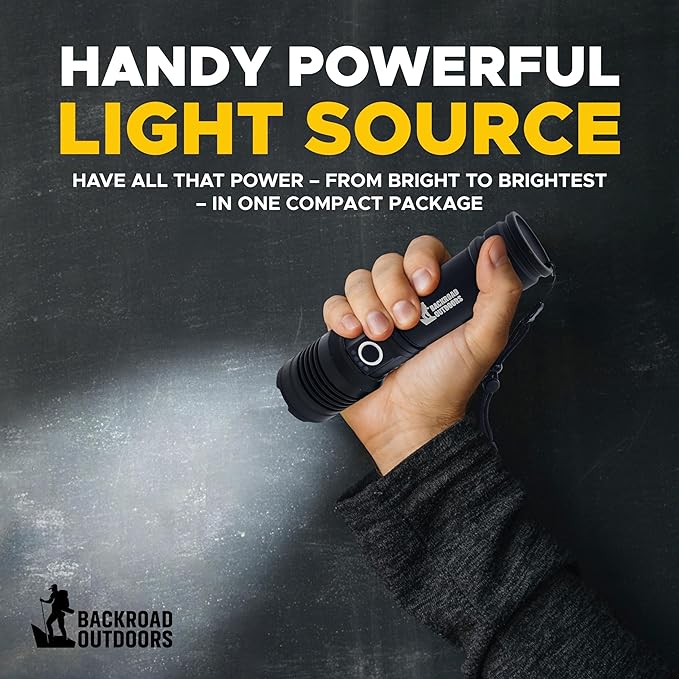 250000 Lumens Bright LED Rechargeable Flashlight 5 Modes Tactical Camping Fast Charging Waterproof (XHP50)