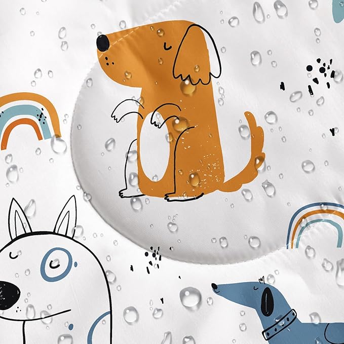 Kids Sleeping Bag for Boys Girls,Cute Puppy Print-Lightweight Warm Portable Outdoor Indoor-Waterproof Cold Weather Resistant Sleeping Bag for Camping Hiking