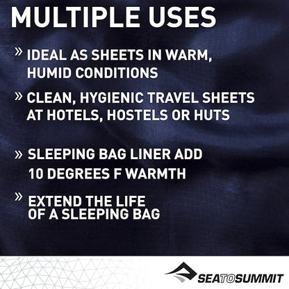 Sea to Summit Silk-Cotton Blend Travel and Sleeping Bag Liner