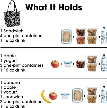 J World New York Lola Tote Bag Insulated Lunch-Box for Women, Line