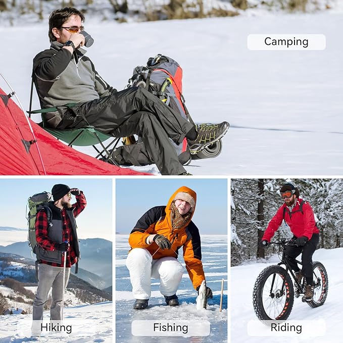 Heated Socks for Men Women Rechargeable Washable APP Remote Control 7.4V Battery Electric Heating Socks for Hunting Ice Fishing Camping Hiking Skiing Outdoor Work