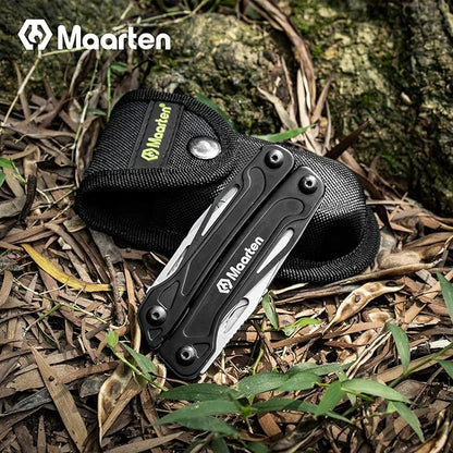 13-In-1 Multitool with Safety Locking, Professional Stainless Steel Multitool Pliers Pocket Knife, Bottle Opener, Screwdriver with Nylon Sheath for Outdoor, Survival, Camping, Hiking