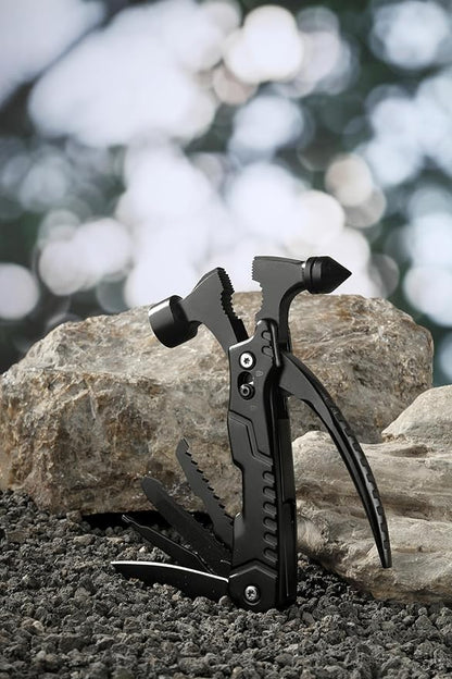 KA-71 14-in-1 Multitool with Safety Locking, Professional Stainless Steel Multitool Pocket Hammer,Nail Puller, Flat Pliers, Grip Pliers, Apply to Survival,Camping, Hunting and Hiking
