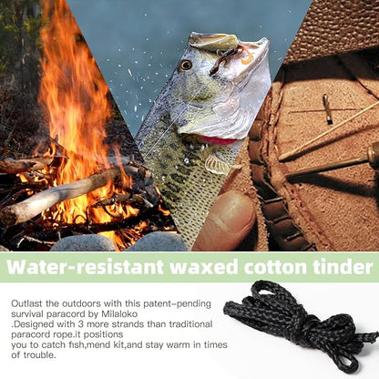 Fire Starter Survival Tool, Ferro Rod Fire Starter Kit & Backpacking Multitool, Fire Steel, Fire Rod