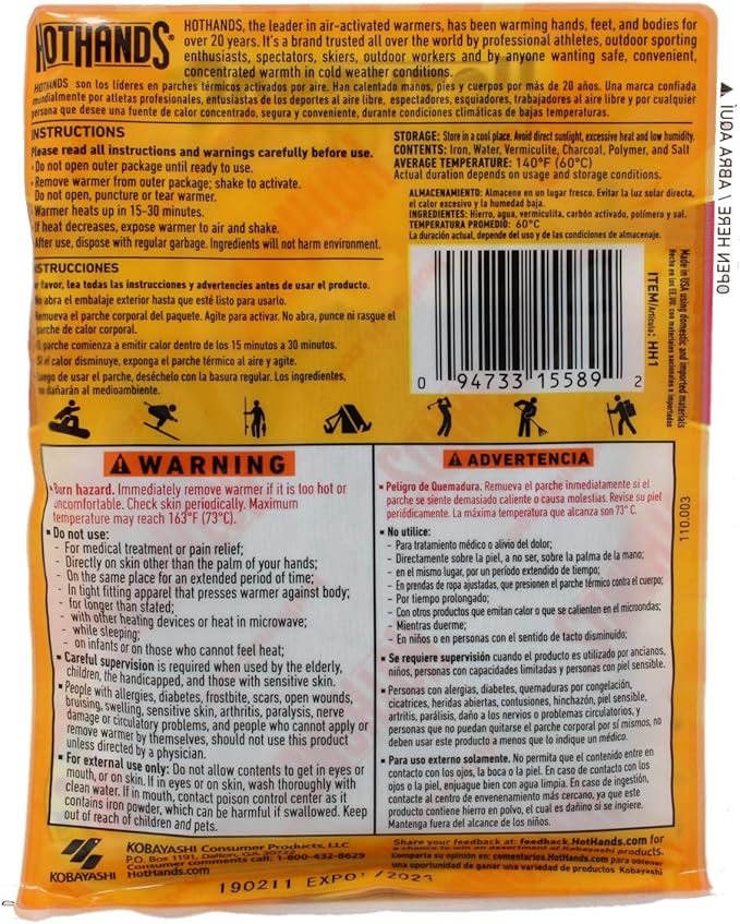 HotHands Body & Hand Super Warmer (60 count)