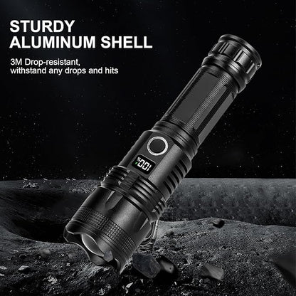 Rechargeable Flashlights High Lumens, 990,000 Lumens Super Bright led Flashlight with 5 Modes, IPX7 Waterproof, Powerful Handheld Flash Light for Home Camping Emergency