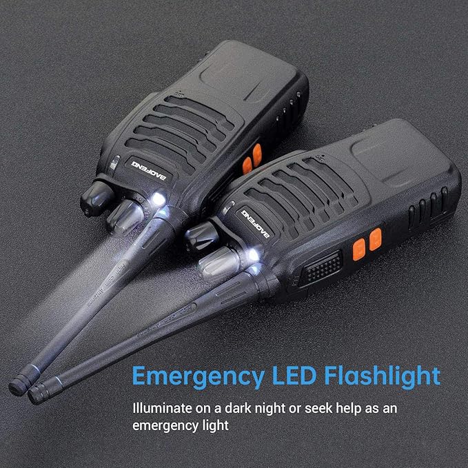 BAOFENG Walkie Talkies BF-888S Two Way Radio Long Range Rechargeable,Portable Radios,Handheld Walkie Talkie for Adults with Flashlight Li-ion Battery and Charger（10 Pack）