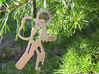 UST Tool-a-Long Multi-Tool Carabiners with Durable, Compact Stainless Steel Construction for Hiking, Kayaking, Camping, Travel and Outdoor Survival