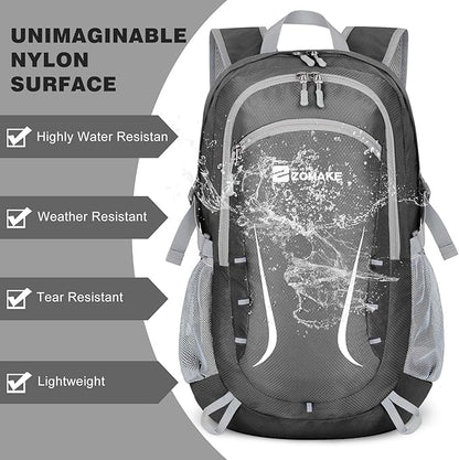ZOMAKE Lightweight Packable Backpack 35L, Foldable Backpacks Water Resistant Collapsible Light Daypack for Hiking