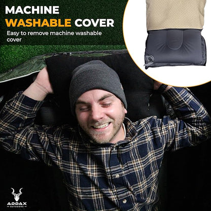 Hybrid Inflatable Pillow for Camping with Padding | Camping Pillows for Sleeping with Washable Cover | Backpacking Pillow Ultralight