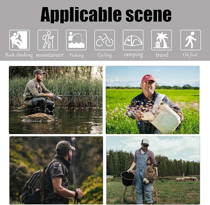 JIABEIUS 6 Pcs Mosquito Netting, Premium Head Net Face Mesh with Extra Fine Holes, Mosquito Hat Mask Head Cover for Camping Hiking Fishing Protecting from Insect Bug Bee Mosquito Gnats