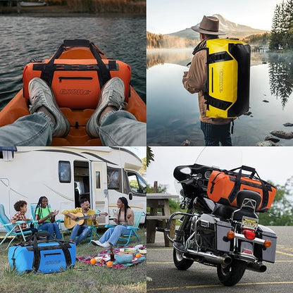 ESONE Dry Bag Waterproof Backpack for Men/Women Waterproof Backpack for Travel Dry Bag Backpack Waterproof Duffel Bag for Kayaking Rafting Boating Swimming Camping Travel Beach 50L