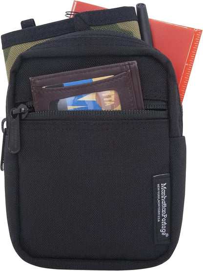 Manhattan Portage Trek Zipper Pouch - Stylish And Functional Travel Organizer 1000D Cordura And Water Resistant (Black)