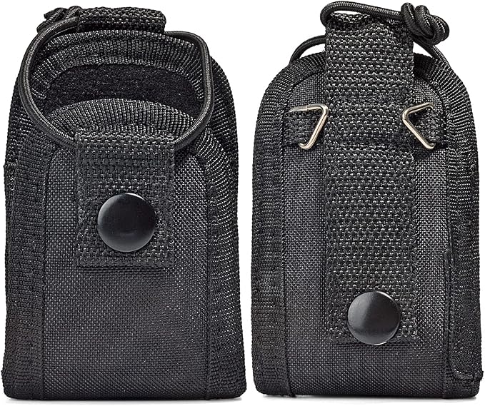 HYS Universal Holster Radio Case, Worn on a Belt/Shoulder Strap Radio Holster for baofeng UV5R 888S Motorola talkabout Midland Cobra Walkie Talkie radio
