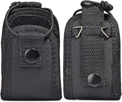 HYS Universal Holster Radio Case, Worn on a Belt/Shoulder Strap Radio Holster for baofeng UV5R 888S Motorola talkabout Midland Cobra Walkie Talkie radio