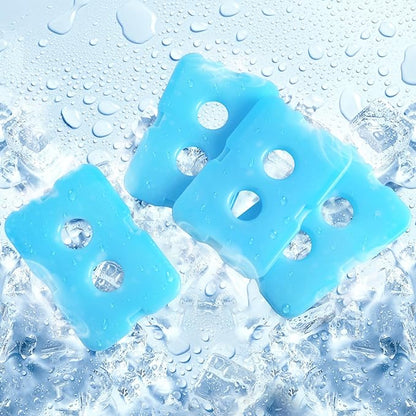 JMEXSUSS Ice Packs for Lunch Boxes,Reusable Ice Packs for Coolers Camping, School and Work (Pack of 4)