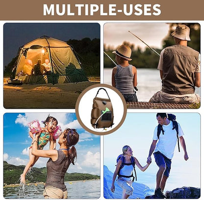 Solar Shower Bag, Solar Heating Camping Shower Bag, 5Gal(20L) Portable Camping Shower Bag, with Removable Hose and On-Off Switchable Shower Head, for Outdoor Traveling/Climbing/Hiking/Beach/Swimming