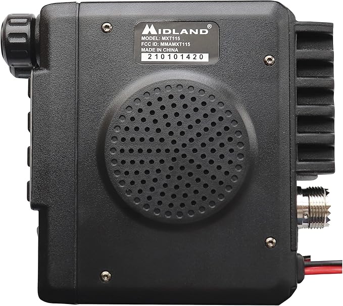 Midland – MXT115 - 15 Watt GMRS MicroMobile Two Way Trails Radio - Off Roading Outdoor RZR Farm - 8 Repeater Channels Extended Range - External Magnetic Mount Antenna - NOAA Weather Alerts