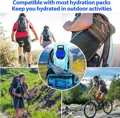 Hydration Bladder, 1.5L-2L-3L Water Bladder for Hiking Backpack Leak Proof Water Reservoir Storage Bag, BPA-Free Water Pouch Hydration Pack for Camping Cycling Running, Military Green 1.5-2-3 Liter