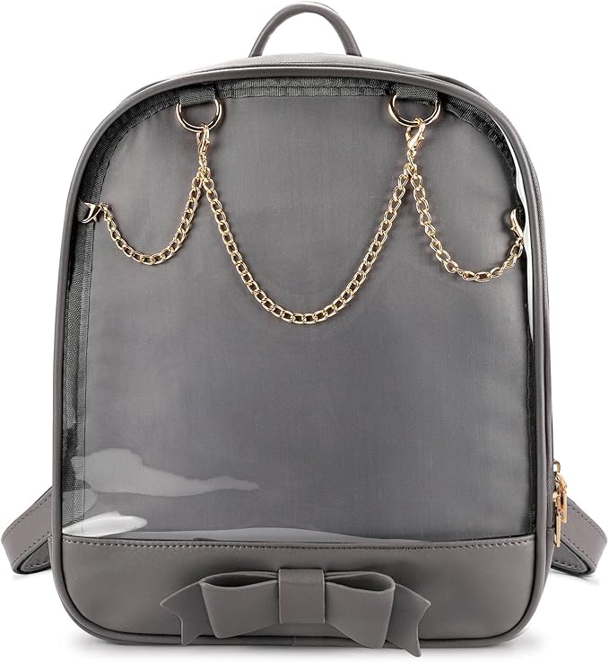 STEAMEDBUN Ita Bag Backpack Bowknot Kawaii Pin Display Backpack Bag with Insert