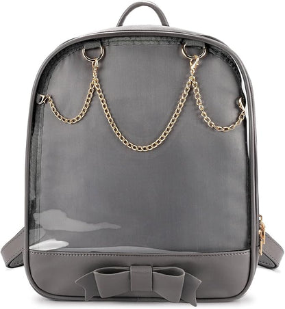 STEAMEDBUN Ita Bag Backpack Bowknot Kawaii Pin Display Backpack Bag with Insert