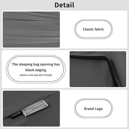 Naturehike High Elasticity Sleeping Bag Liner Lightweight Camping Travel Sheet - Portable Sleeping Sack for Camping, Travel, Hostels