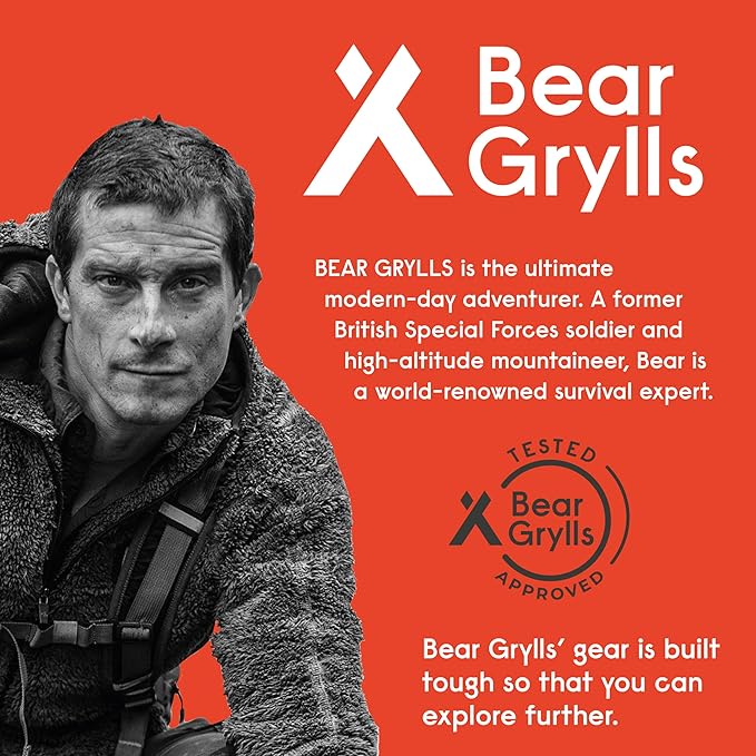 Bear Grylls Inflatable Camping and Backpacking Pillow - Black