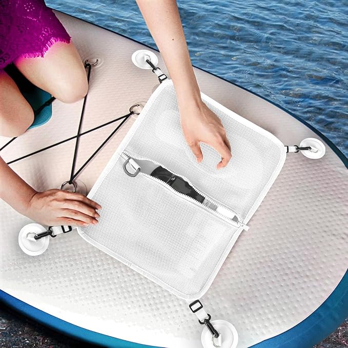 Paddle Board Deck Bag, Sup Accessories Mesh Storage Deck Bag