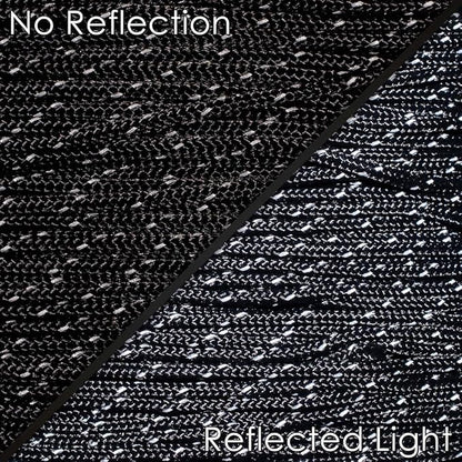 West Coast Paracord – 95 Tensile Strength - 1 Strand Reflective Paracord (250 Feet, Black)