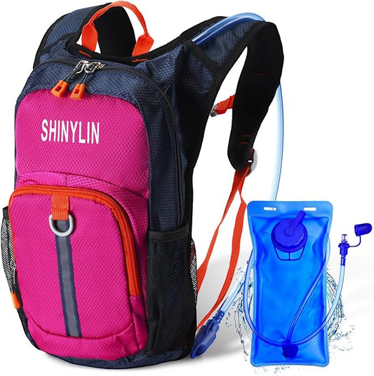 1 Pcs Kids Hydration Backpack with 1.5L Hydration Water Bladder Lightweight Water Backpack Hydration Pack
