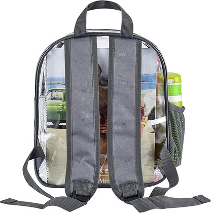Oraben Clear Backpack for Stadium Events Stadium Backpack Waterproof 12x6x12 Clear Bag for Adult Concert Sport Work