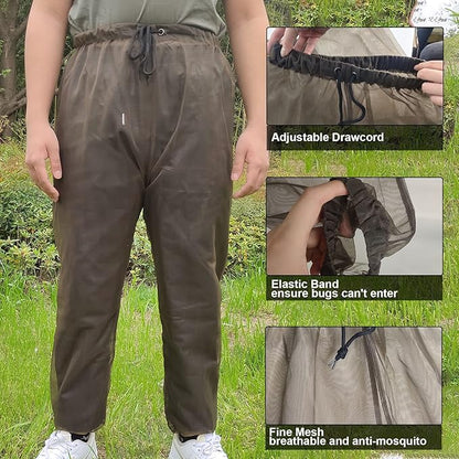 Aventik No-See-Um Mesh Mosquito Suit, Pants & Jacket Set for Outdoor, Multiple Sizes to Fit Everyone Stay Safe and Cool