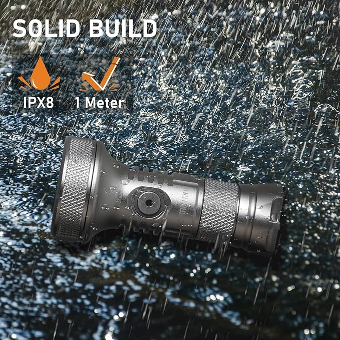 sofirn IF19 Small Flashlight Rechargeable 2000 Lumens, Flashlight Super Bright with SST40 LED, TIR Lens, for Emergency, Outdoor Rescue, Searching, Camping, Hiking