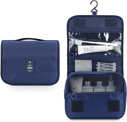 Mossio Hanging Toiletry Bag - Large Cosmetic Makeup Travel Organizer for Men & Women with Sturdy Hook