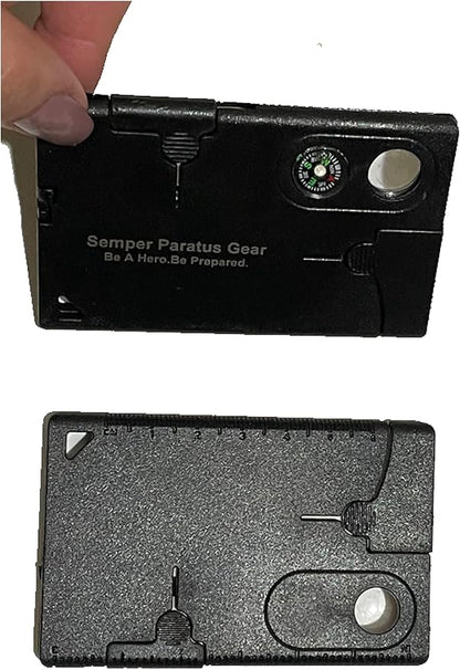 Gifts for men MultiTools - 10 in 1 Credit Card Pocket Multi Tool for everyday use - Home, Work or Outdoors - Holiday Christmas Stocking Stuffers (1 Pack)