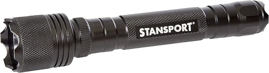 Stansport Heavy-Duty Tactical Flashlight W/Batteries - Cree T6 Bulb - 500 Lm, Black, One Size, 102-500
