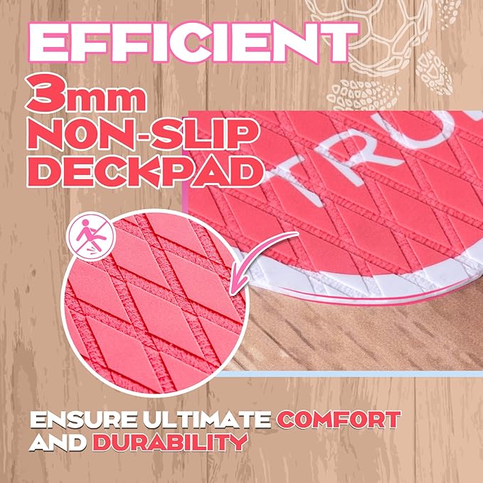 TRUISLAND Inflatable Paddle Board, Stand Up Paddle Board with Backpack, Non-Slip Thickened Deckpad, Waterproof Phone Case, Leash, Paddle, Hand Pump