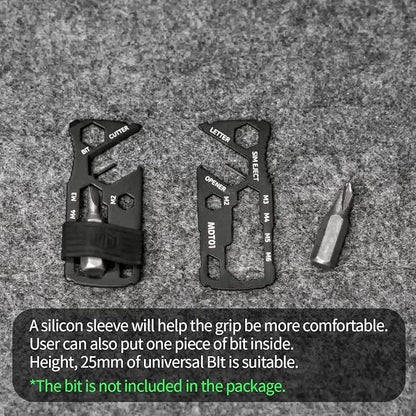 MDT001 Multitool 15 In 1 Tiny Pocket Camping Gear Multifunction Multi Tool Card Wallet Keychain Bottle Opener SIM Card Ejector Removal