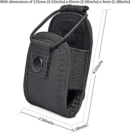 HYS Universal Holster Radio Case, Worn on a Belt/Shoulder Strap Radio Holster for baofeng UV5R 888S Motorola talkabout Midland Cobra Walkie Talkie radio
