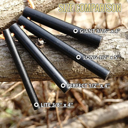 Heavy-Duty Classic 4 Inch Drilled Ferro Rods Flint and Steel Ferrocerium Rod with A Lanyard Hole for DIY Fire Starting Tools in Camping Emergency Hiking Fishing Bushcraft Survival