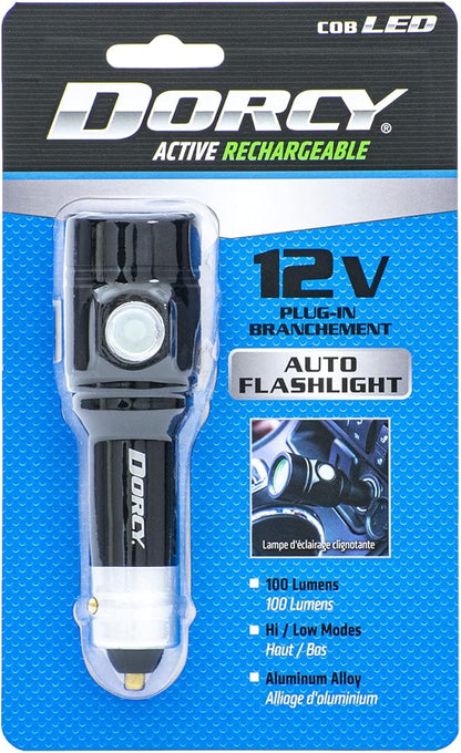 Dorcy 12V Car Plug In Rechargeable Flashlight PDQ