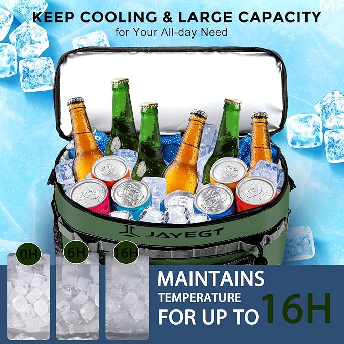 Kayak Cooler Behind Seat - Waterproof Cooler Bag Compatible with Lawn-Chair Seat Kayak，Kayak Accessories Camping Cooler, Portable Ice Chest for Fishing, Beach,Picnic, Trips