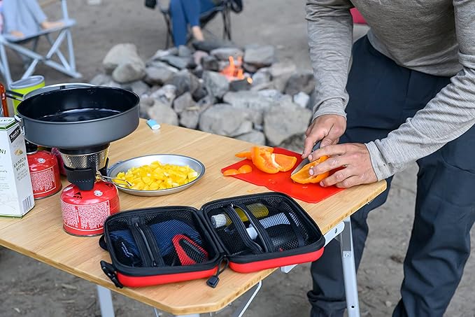 MSR Alpine Deluxe Kitchen Set , Red/Black