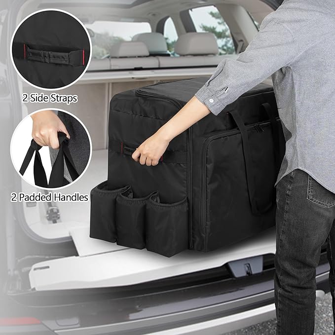SAMDEW Camp Oven Carry Bag Compatible with Camp Chef Oven Stove Combo, Camping Oven Cover Compatible with Hike Crew Outdoor Gas Camping Oven, Portable Carrying Case for Camp Oven Accessories, Bag Only