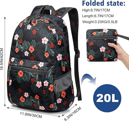 G4Free 20L Lightweight Packable Backpack Travel Hiking Daypack Foldable Backpack for Men Women