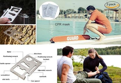 SHBC Waterproof First Aid Kit (228pcs) with All Basic or Advanced Supplies You Need. Suitable for Emergencies at Home or Outside, Travel, Home, Camping, Blue