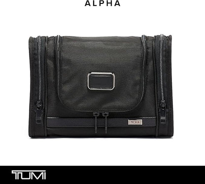 TUMI - Alpha Hanging Travel Kit - Toiletries Travel Bag - Cosmetics Organizer - Travel Essentials Bag with Hooks & Pockets - Black