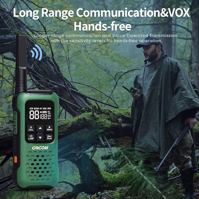 G9 Waterproof Walkie Talkie for Adult Long Range, Floating Portable Two Way Radio, NOAA Weather Alert,SOS,Flashlight, Rechargeable 2 Way Raido for Adults (4 Pack)